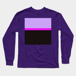 black pink and purple minimalist abstract design Long Sleeve T-Shirt